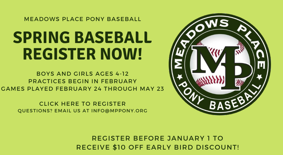 Spring Baseball - Register Now!